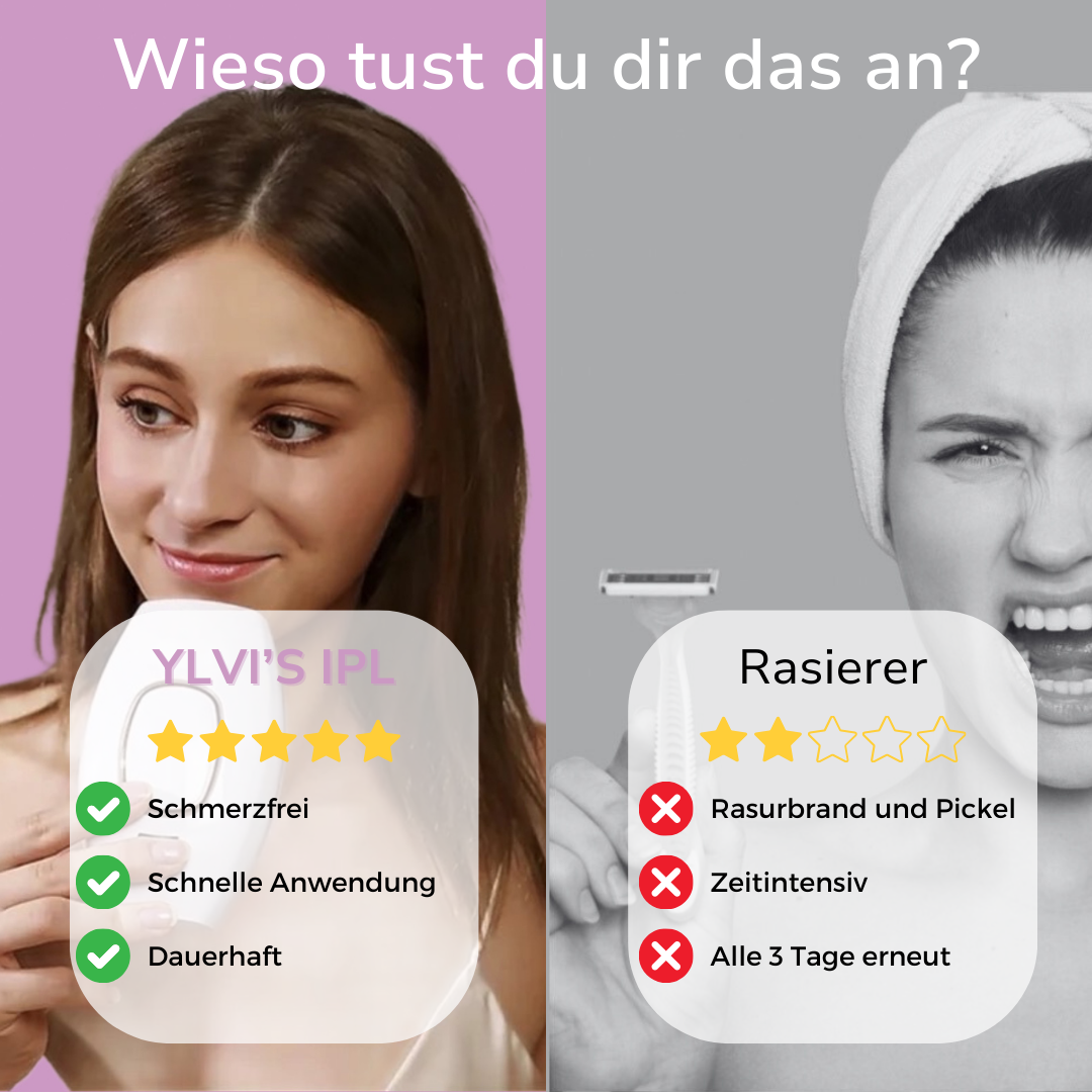 Ylvis NOVALABS Hair Remover I Die führende Laser-Haarentfernung für Zuhause
